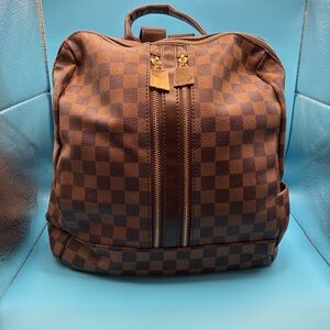 Checkered Backpack
